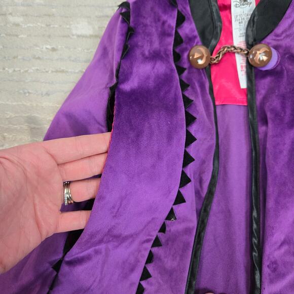 Disney Collection Frozen Anna Costume Purple Cape Size 4 Girls - Picture 4 of 6